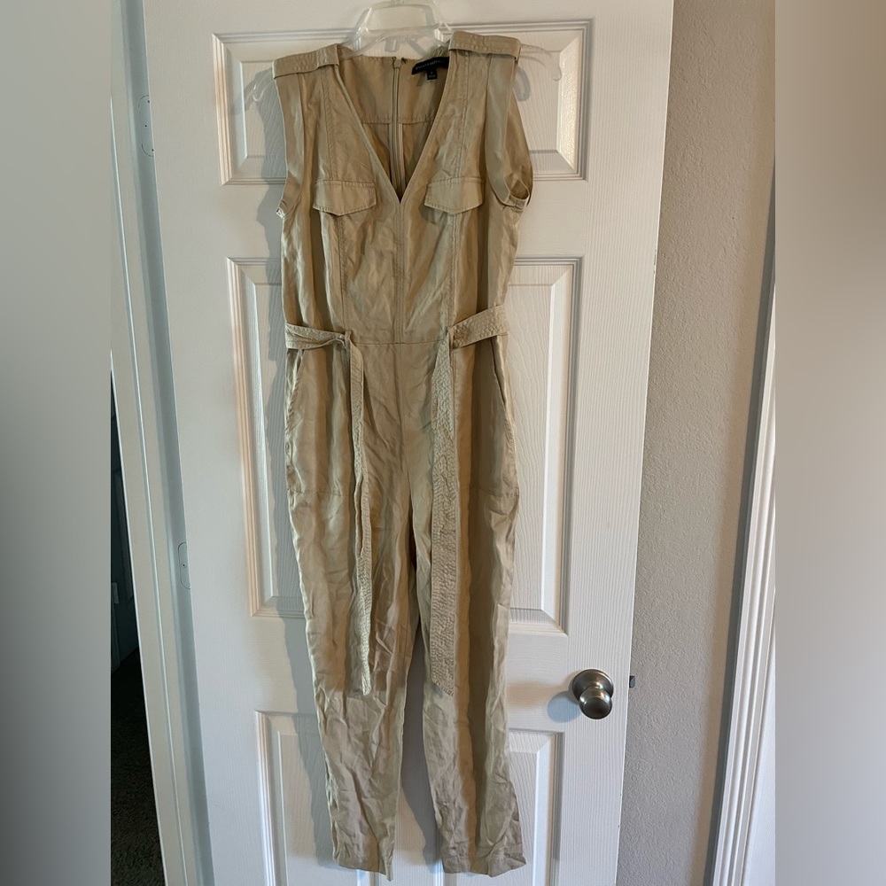 Banana Republic Khaki Utility Jumpsuit Size 2